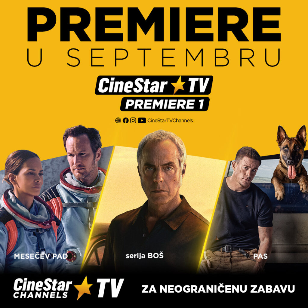 SPEKTAKULARNA LISTA BLOKBASTERA NA CINESTAR TV PREMIERE KANALIMA U SEPTEMBRU