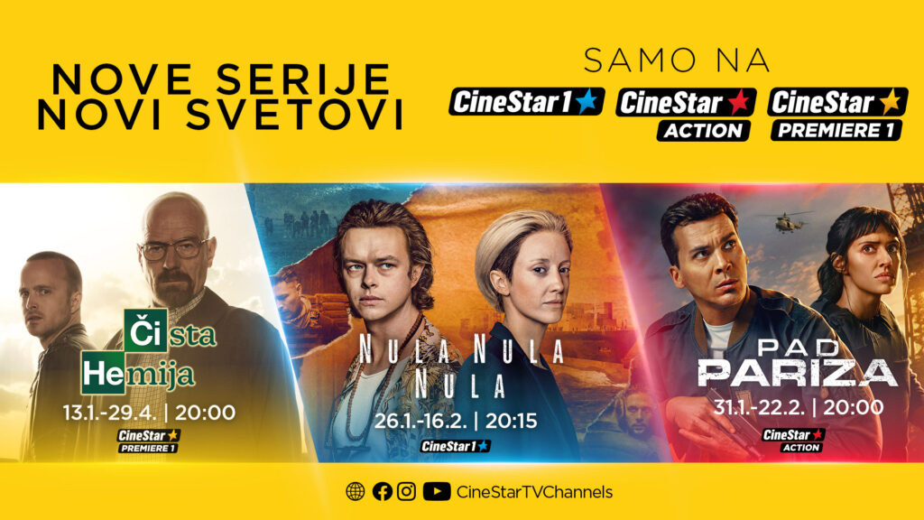 SERIJSKI SPEKTAKLI OSVAJAJU CINESTAR KANALE!